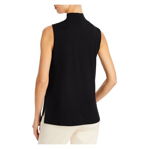 & BASICS Womens Sleeveless Mock Neck Wear To Work Top - Picture 2 of 4